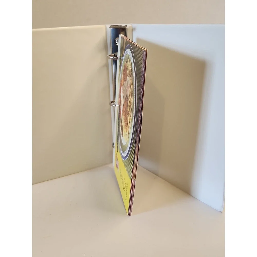 Vintage Campbell's Foodservice Golden Ladle Recipe Binder 1996 w/ 10 Bulk Cards